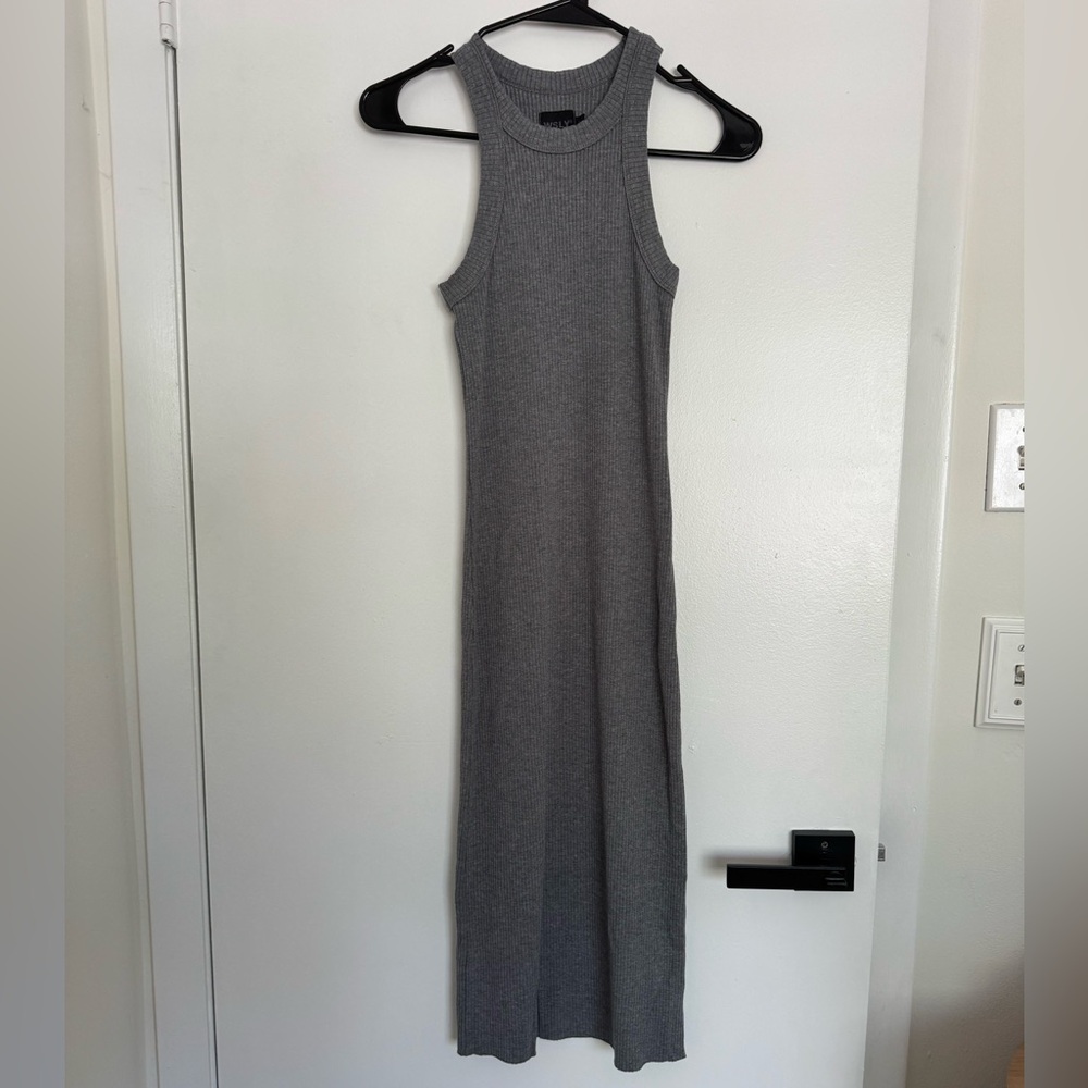 WSLY Rivington Heather Grey Ribbed Dress - Picture 2 of 4
